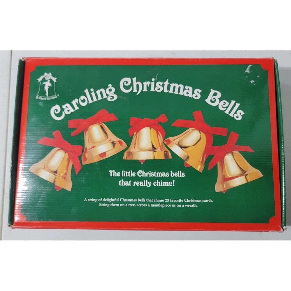 Ye Merrie Minstrel Caroling Christmas Bells 25 Carols Works, Vintage